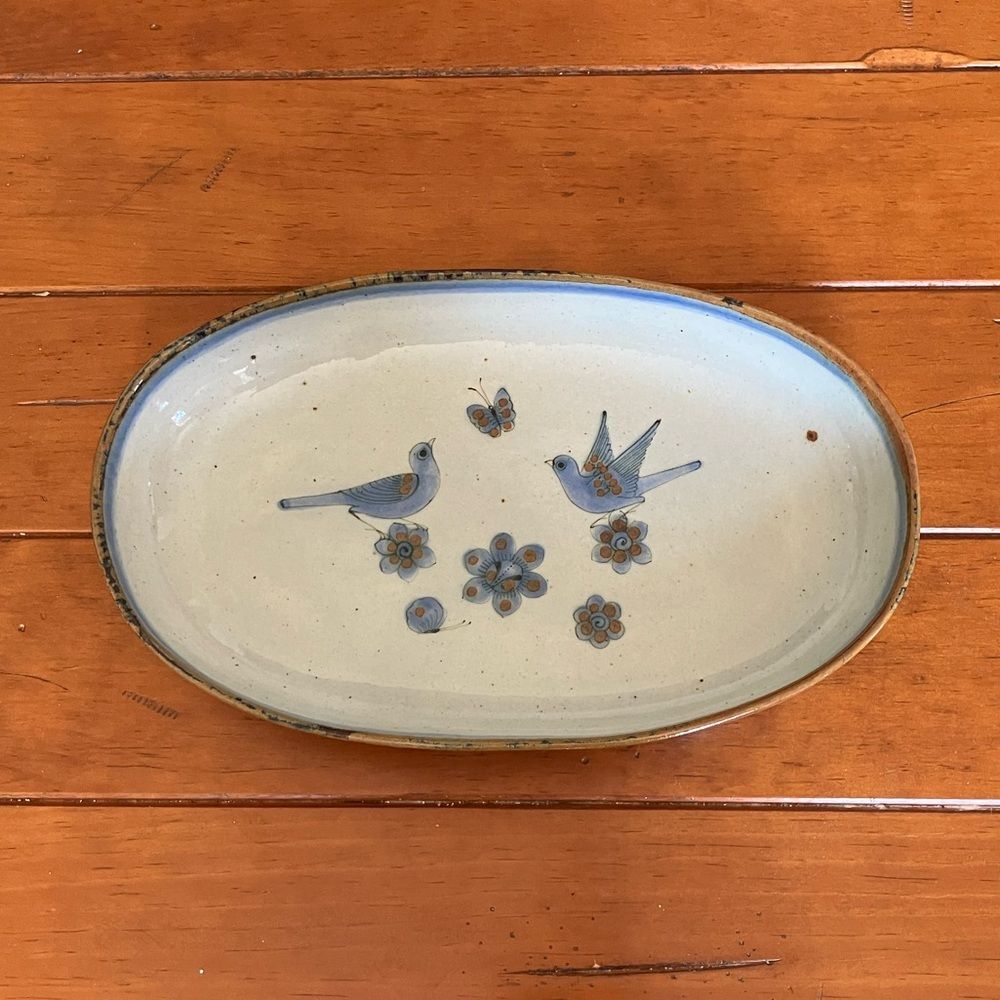 Ken Edwards Mexican Tonala Pottery Dish